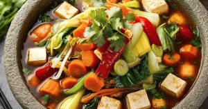 大白菜燉豆腐湯